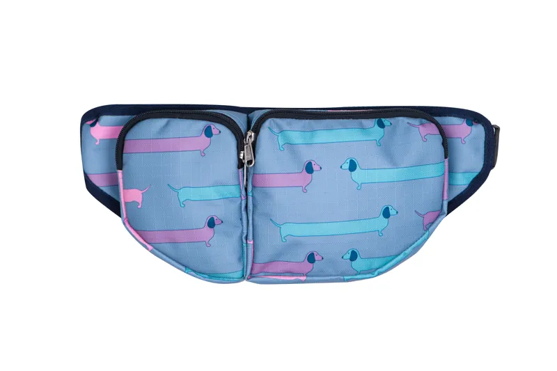 Hy Equestrian Dorris The Dachshund Bum Bag - Riviera/Navy